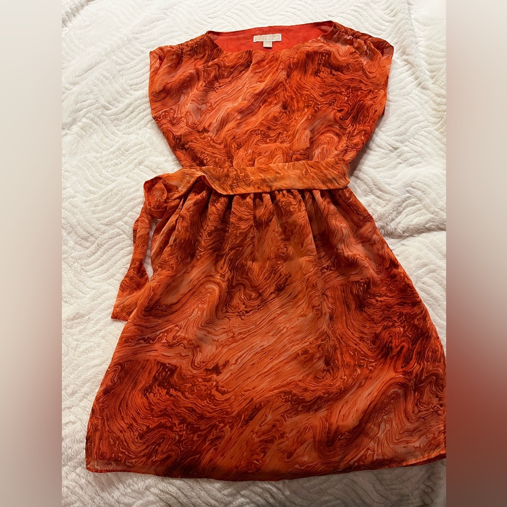 Michael Kors Fiery Orange Dress